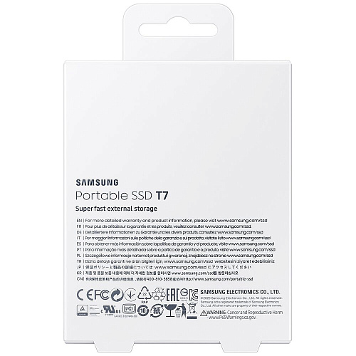 Внешний SSD-накопитель 500Gb Samsung T7 MU-PC500R/WW (SSD) USB 3.2 Type C Красный