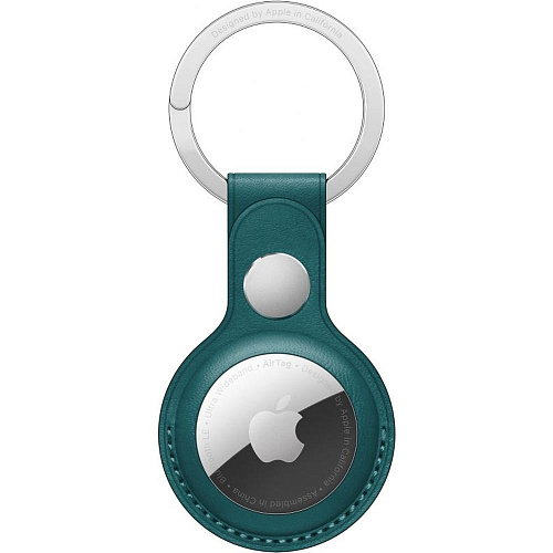 Брелок-подвеска для AirTag Leather Key Ring Forest Green