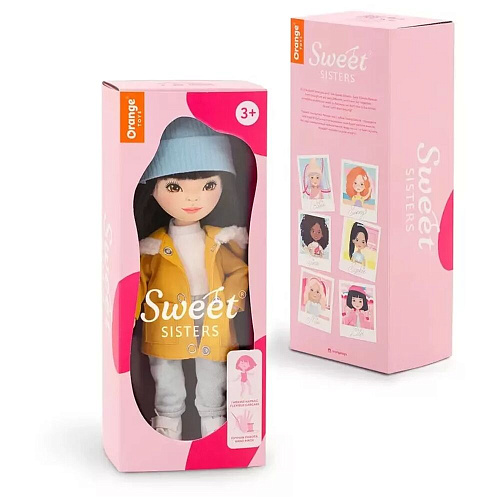 Кукла ORANGE TOYS Sweet Sisters Lilu в парке горчичного цвета, Европейская зима 32 см