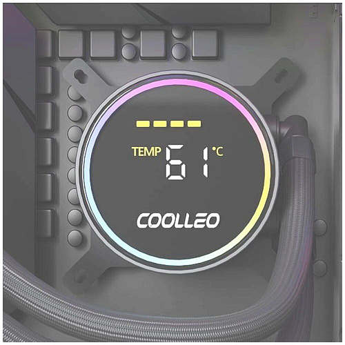 Система водяного охлаждения Coolleo ICE Fairy DIG 360 Lite BK Black (DIG-360-LITE-BK) S115x/1200/1700/1851, AM4/AM5