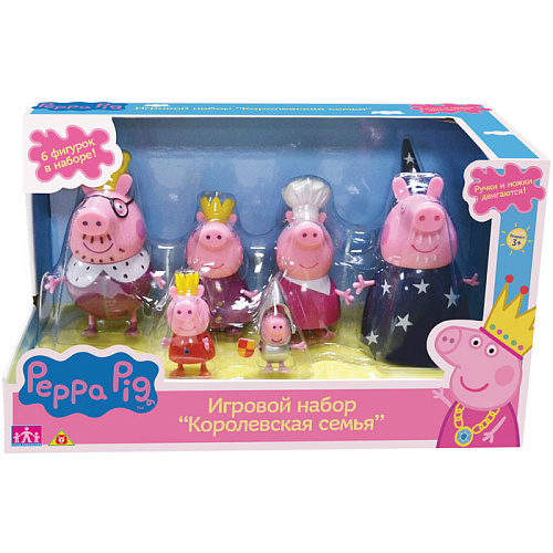 Игровой набор Peppa Pig (Свинка Пеппа) "Королевская семья Пеппы" 28875