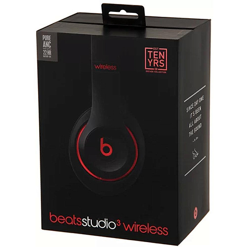 Bluetooth гарнитура Beats Studio3 Wireless Defiant Black-Red