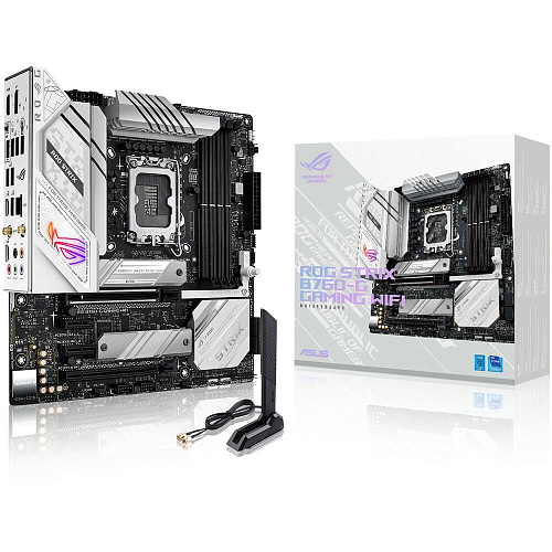 Материнская плата ASUS ROG Strix B760-G Gaming WiFi B760 Socket-1700 4xDDR5, 4xSATA3, RAID, 2xM.2, 4xPCI-E16x, 3xUSB3.2, 2xUSB3.2 Type C, DP, HDMI, WiFi, 2.5Glan, mATX