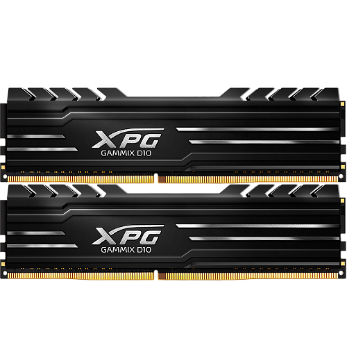 Модуль памяти DIMM 32Gb 2х16Gb DDR4 PC25600 3200MHz ADATA XPG Gammix D10 Black (AX4U320016G16A-DB10)