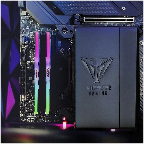 Модуль памяти DIMM 64Gb 2х32Gb DDR5 PC41600 5200MHz Patriot Memory Venom RGB Black (PVVR564G520C40K)
