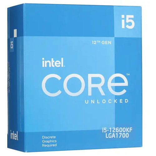Процессор Intel Core i5-12600KF, 3.7ГГц, (Turbo 4.9ГГц), 10-ядерный, 20МБ, LGA1700, BOX