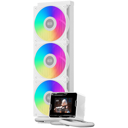 Система водяного охлаждения PcCooler GT360M ARGB Display WH White S115x/1200/1700/1851/1954/AM4/AM5 Ret