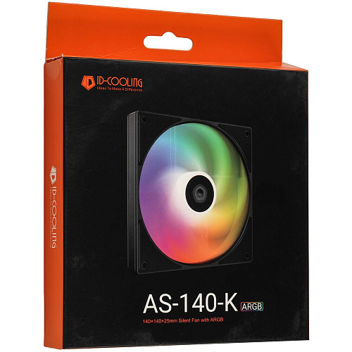Вентилятор 140x140 ID-Cooling AS-140-ARGB-K PWM Black Ret