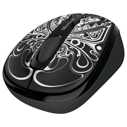 Мышь Microsoft Wireless Mobile Mouse 3500 Studio Series Artist Edition Si Scott Black-White GMF-00352