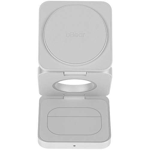 Беспроводная зарядная панель 3 в 1 Для IPhone, Apple Watch, Airpods uBear Balance 25W Titan УЦЕНКА