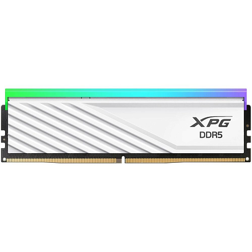 Модуль памяти DIMM 32Gb 2х16Gb DDR5 PC48000 6000MHz ADATA XPG Lancer Blade White (AX5U6000C4816G-DTLABRWH)