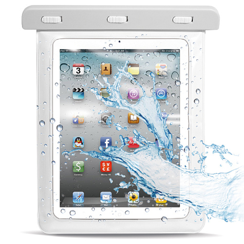 Чехол водонепроницаемый PURO Waterproof Case до 10.1 Puro (iPx8) белый