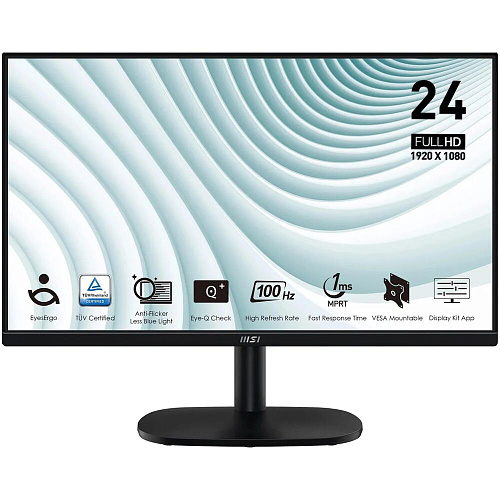 Монитор 24" MSI PRO MP245V VA 1920x1080 4ms HDMI, VGA