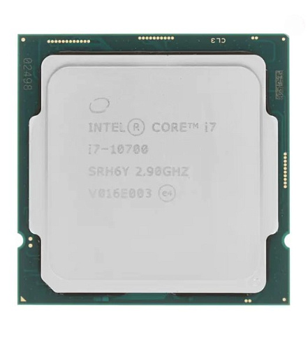 Процессор Intel Core i7-10700, 2.9ГГц, (Turbo 4.8ГГц), 8-ядерный, L3 16МБ, LGA1200, OEM