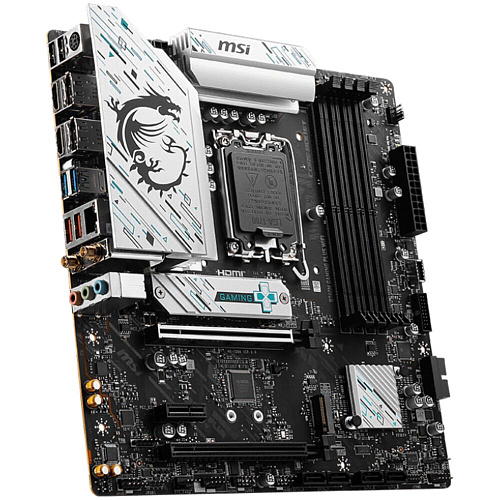 Материнская плата MSI B760M Gaming Plus WiFi B760 Socket-1700 4xDDR5, 4xSATA3, RAID, 2xM.2, 2xPCI-E16x, 4xUSB3.2, 2xDP, 2xHDMI, WiFi, 2.5Glan, mATX УЦЕНКА