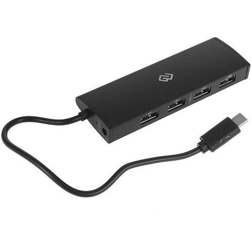 4-port Type-C Hub Digma HUB-4U2.0-UC-B черный