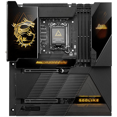 Материнская плата MSI MEG Z890 Godlike Z890 Soc-1851 4xDDR5, 4xSATA3, RAID, 6хM.2, 3xPCI-E16x, 8xUSB3.2, 7xUSB3.2 Type C, DP, HDMI, WiFi, 2xGlan, E-ATX