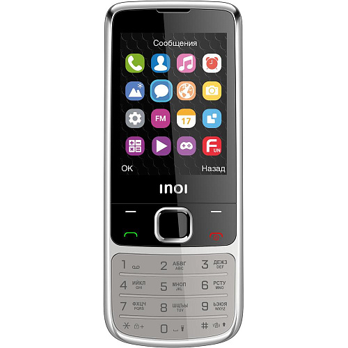 Мобильный телефон Inoi 243 Silver УЦЕНКА