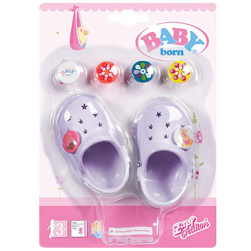 Zapf Creation Baby born Сандалии фантазийные (сиреневые) 822-067