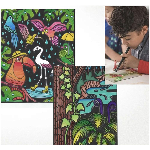 Набор фломастеров-хамелеонов «Blendy pens» (12 шт.) c аэрографом