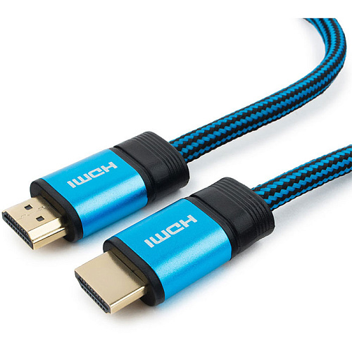 Кабель HDMI-HDMI v1.4 1.8м Cablexpert (CC-G-HDMI01-1.8M) нейлоновая оплетка, Синий