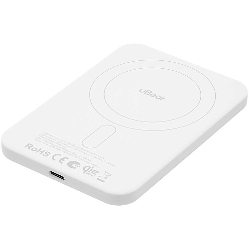 Внешний аккумулятор uBear Strike Magnetic Power bank MagSafe 5000mAh PD30W Qi2.2 White