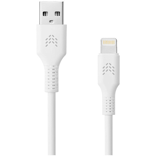 Кабель USB-A - Lightning 1m Rocket Flex белый