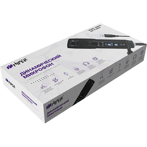 Микрофон  Hiper Broadcast Singer Set H-M004 Black