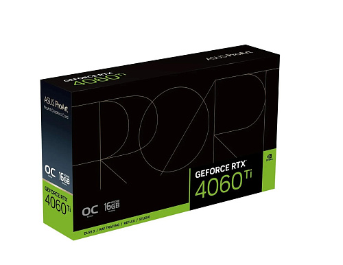 Видеокарта ASUS GeForce RTX 4060 Ti 16384Mb, ProArt OC 16G (ProArt-RTX4060TI-O16G) 1xHDMI, 3xDP, Ret