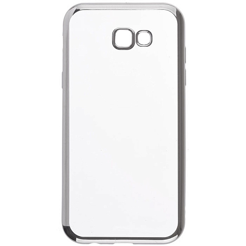 Чехол для Samsung Galaxy A7 (2017) SM-A720F skinBOX silicone chrome border case темно-серебристый  