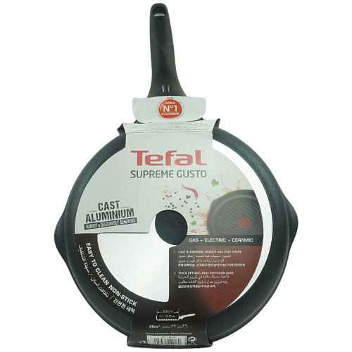 Сковорода-гриль Tefal Supreme gusto H1184074, 26 см.