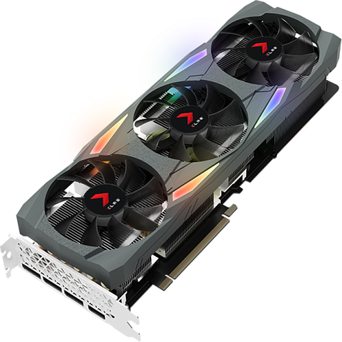 Видеокарта PNY GeForce RTX 3090 24576Mb, XLR8 Gaming Uprising Epic-X  24G (VCG309024TFXMPB) 1xHDMI, 3xDP, Ret 