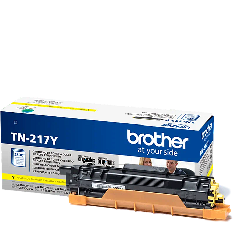 Картридж Brother TN-217Y Yellow для MFCL3770CDW/DCPL3550CDW/HLL3230CDW (2300стр)