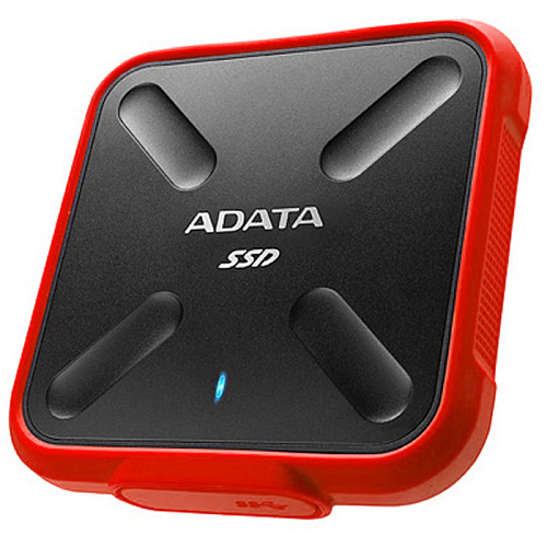 Внешний SSD-накопитель 1.8" 1000Gb A-DATA SD700 ASD700X-1TU3-CRD (SSD) USB 3.1 красно черный