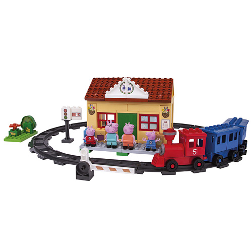 Конструктор Peppa Pig Железнодорожная станция, 95 деталей