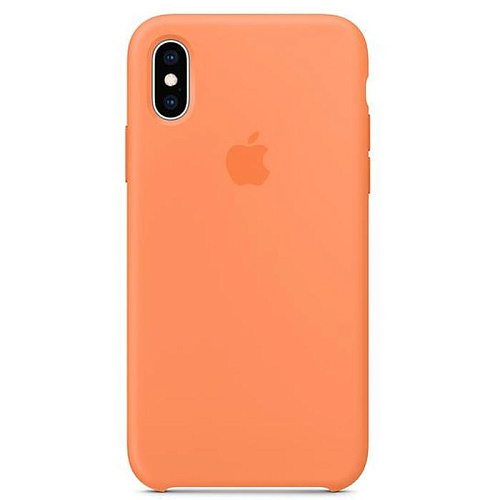 Чехол для Apple iPhone Xs Silicone Case Papaya