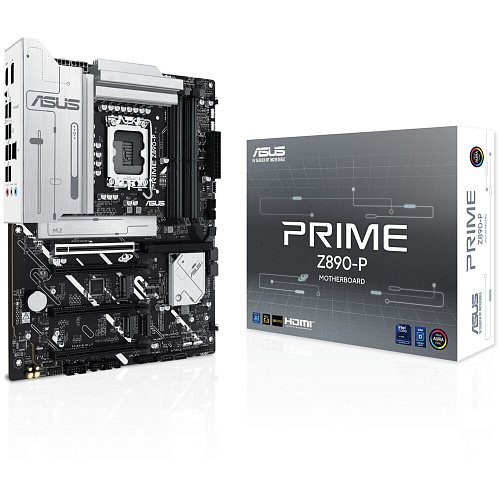 Материнская плата ASUS Prime Z890-P Z890 Soc-1851 4xDDR5, 4xSATA3, RAID, 4хM.2, 4xPCI-E16x, 3xUSB3.2, 1xUSB3.2 Type C, DP, HDMI, 2.5Glan, ATX