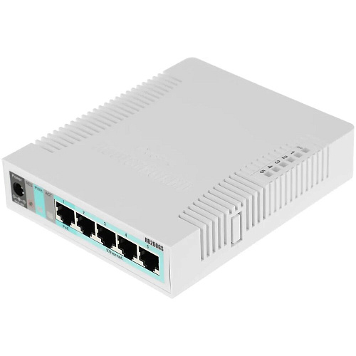 Коммутатор MikroTik RouterBoard RB260GS управляемый 5xGbLAN