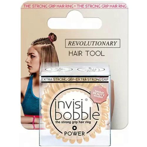 Invisibobble Резинка-браслет для волос POWER To Be Or Nude To Be (с подвесом)