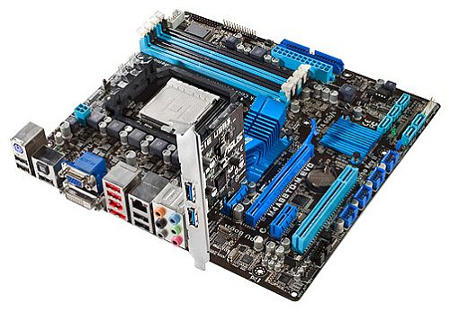 Материнская плата ASUS M4A88TD-M EVO/USB3 S-AM3, AMD 880G, 4xDDR3, 1xPCI-E 16x, Raid, 2xUSB3.0, GLan, Raid mATX Ret УЦЕНКА