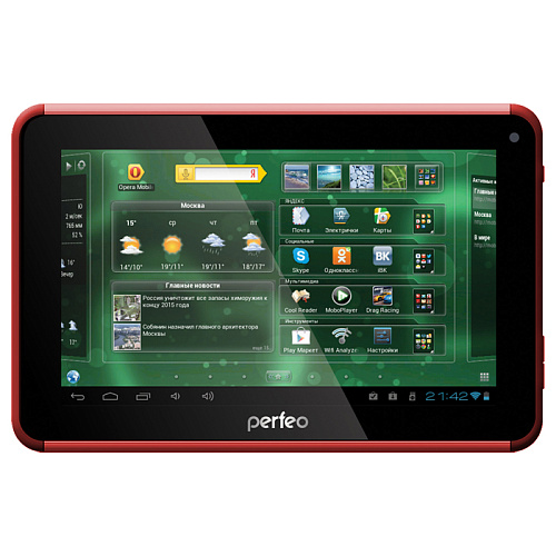 Планшет Perfeo 7500-HD Tablet PC/ 7"/ Android 4.0/ 1.2 GHz/ Wi-Fi/ Red