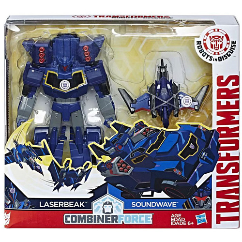 Hasbro Transformers C0653 Трансформеры роботы под прикрытием: Гирхэд-Комбайнер Лазербик и Саундвэйв