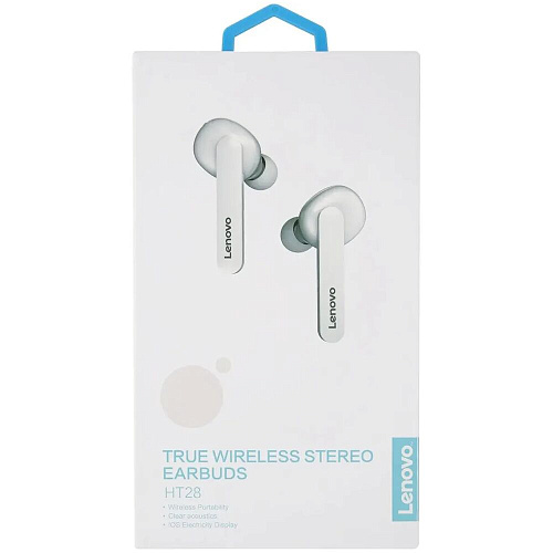 Bluetooth гарнитура Lenovo HT28 White