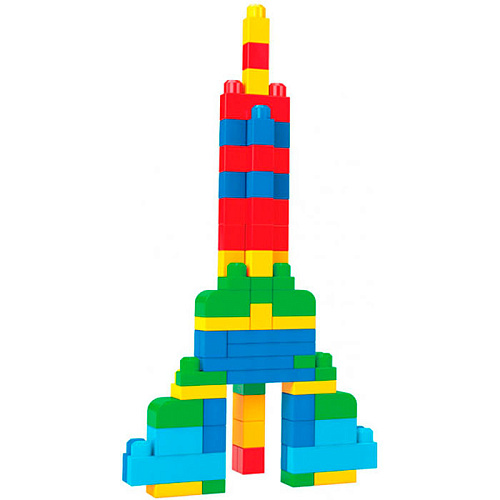 Мешок c конструктором Mega Bloks "Мой первый конструктор" 80 деталей DCH63