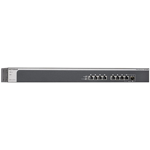 Коммутатор NETGEAR ProSafe Plus XS708E управляемый L2, 7x10GbBASE-T, 1x10GbSFP+/10GbBASE-T