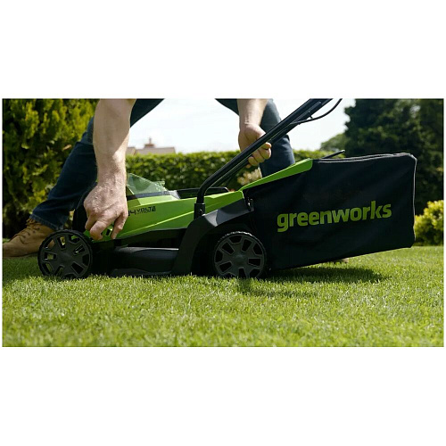Аккумуляторная газонокосилка Greenworks 24В VT 33см GD24LM33K2 (1хАКБ 2Ач и ЗУ) 2516107UA