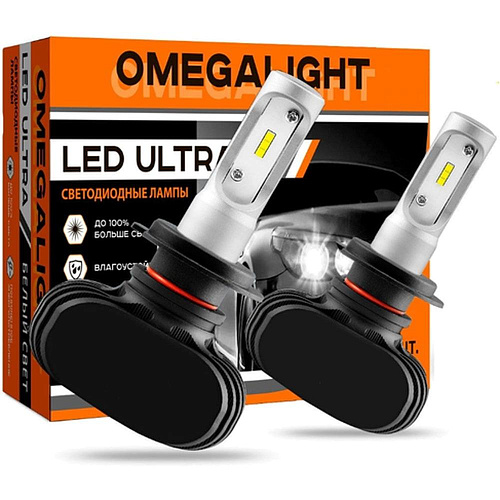 Автомобильная лампа LED Omegalight Ultra H8/H9/H11 2500lm Комплект 2 шт