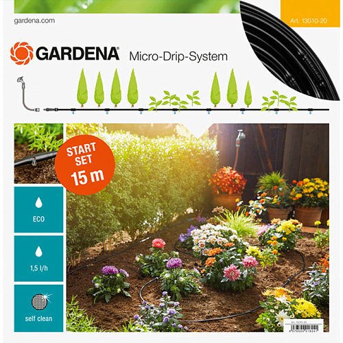 Комплект системы орошения для наземной прокладки GARDENA 13010-20.000.00