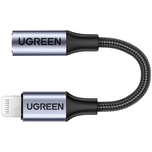 Адаптер Ugreen Lightning to Jack 3.5 для подключения наушников US211 (30756)