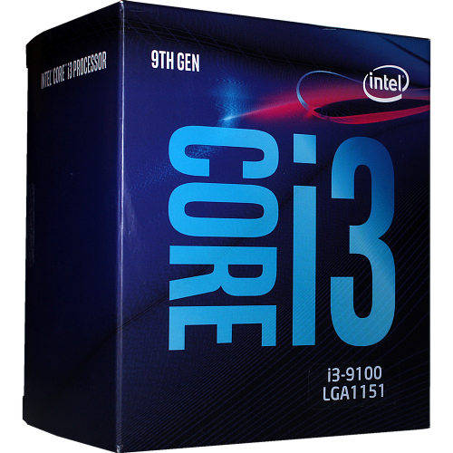 Процессор Intel Core i3-9100, 3.6ГГц, (Turbo 4.2ГГц), 4-ядерный, L3 6МБ, LGA1151v2, BOX